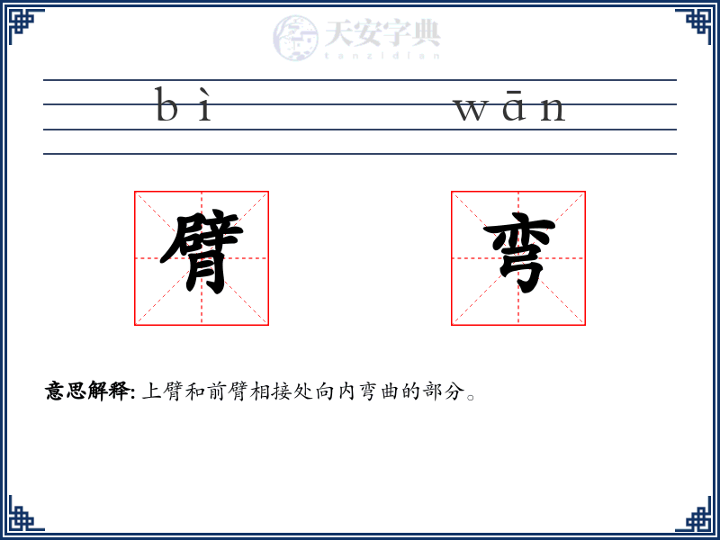 臂弯
