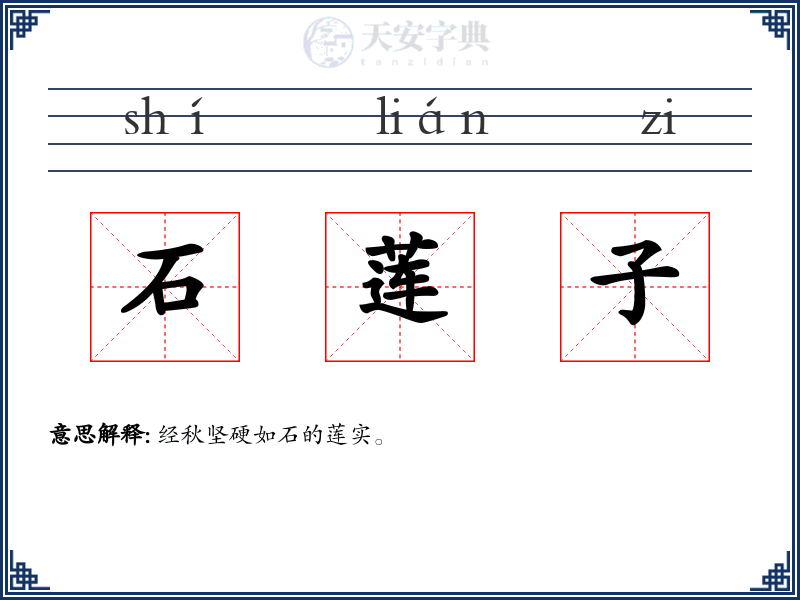 石莲子