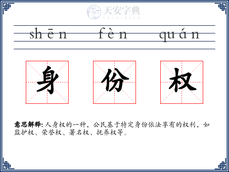 身份权