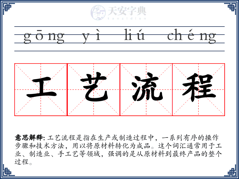 工艺流程
