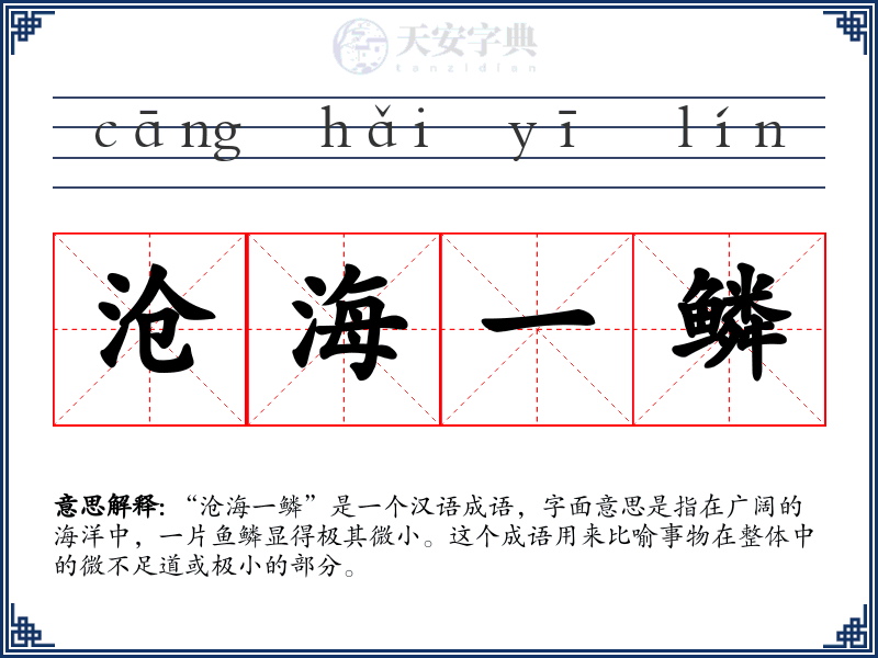 沧海一鳞