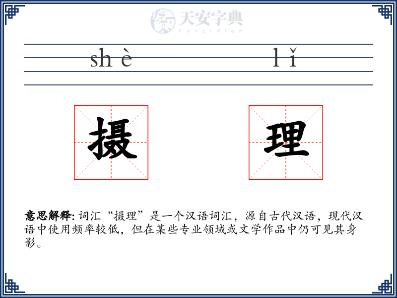 摄理
