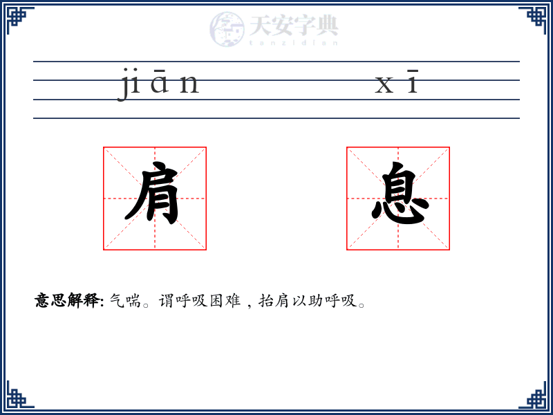 肩息