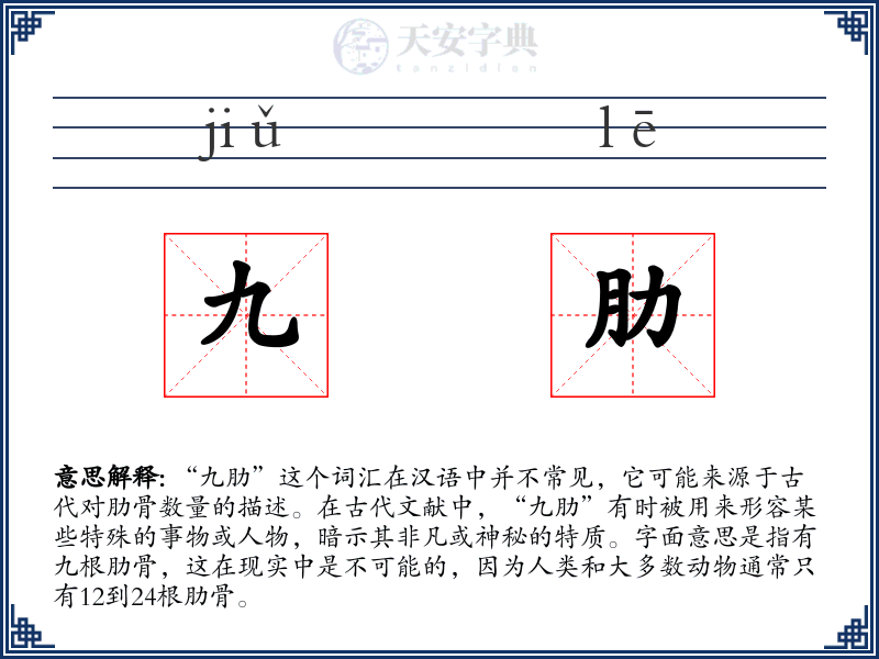 九肋