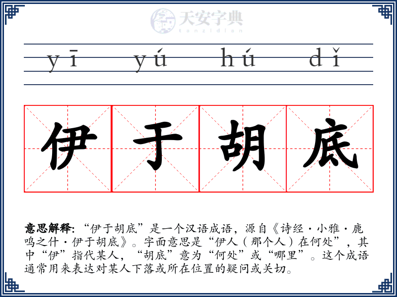 伊于胡底