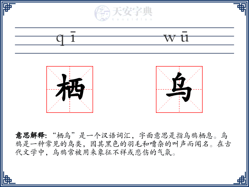 栖乌
