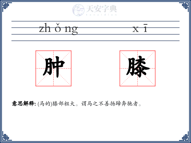 肿膝