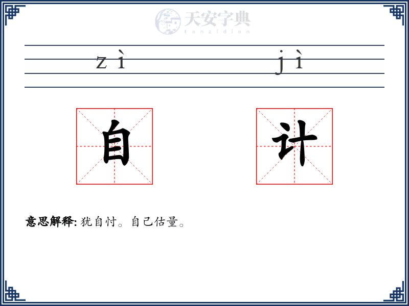 自计