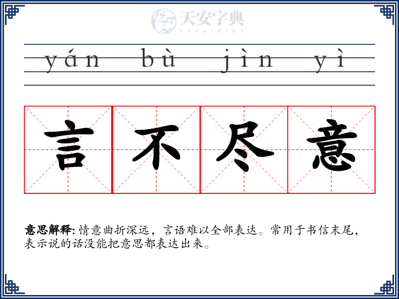 言不尽意