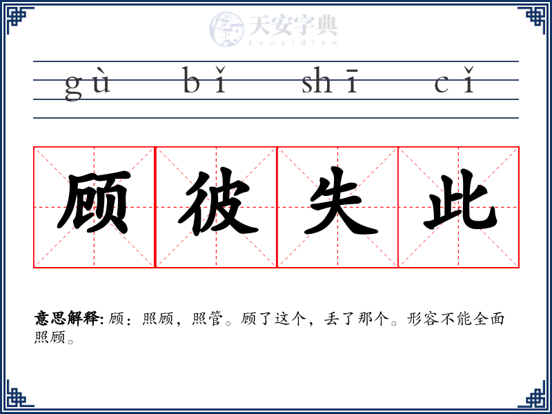 顾彼失此