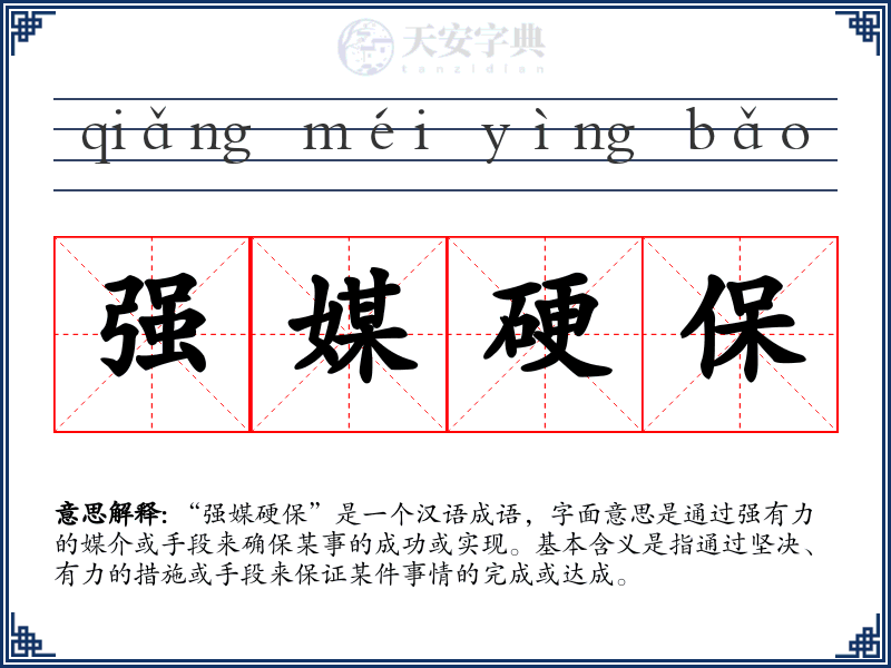 强媒硬保