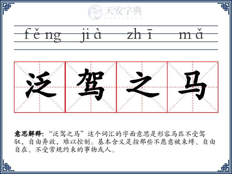 泛驾之马