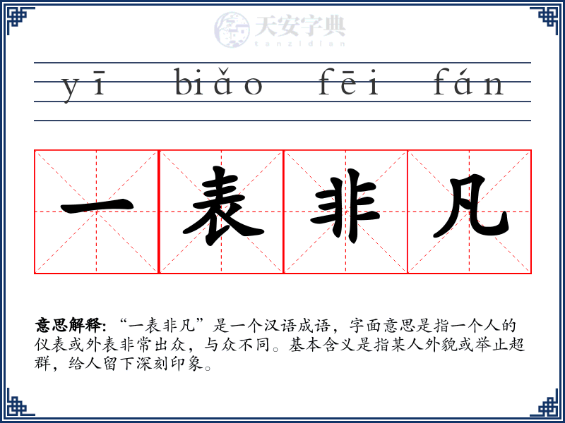 一表非凡