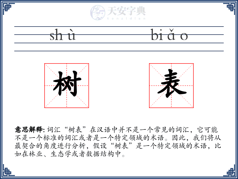 树表