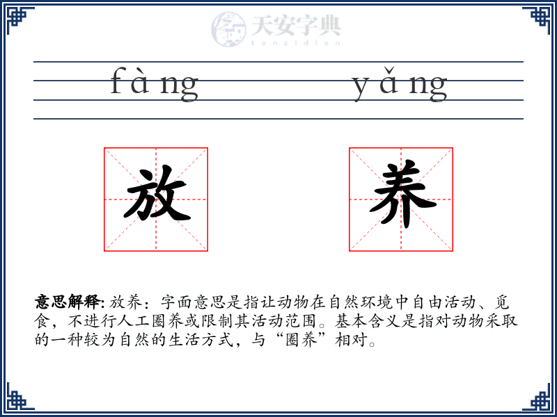 放养
