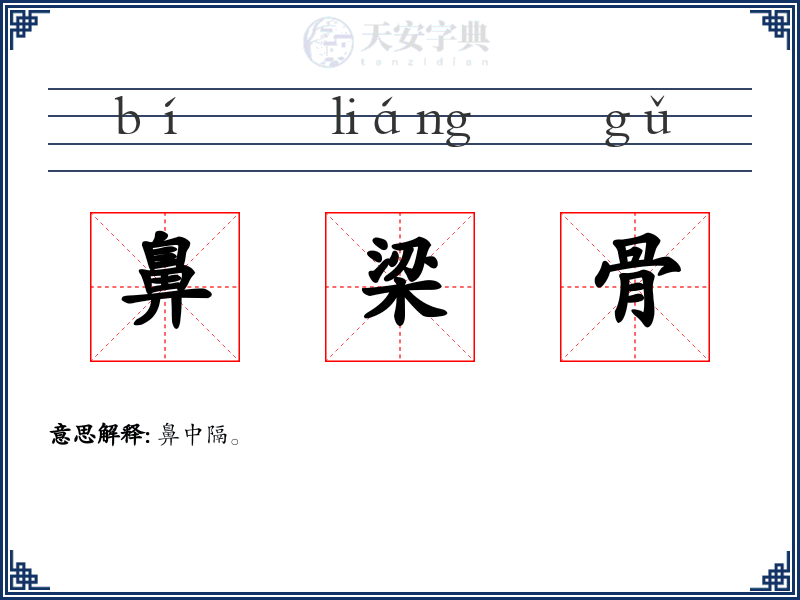 鼻梁骨