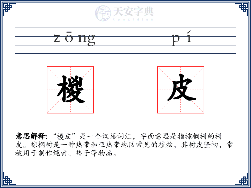 椶皮