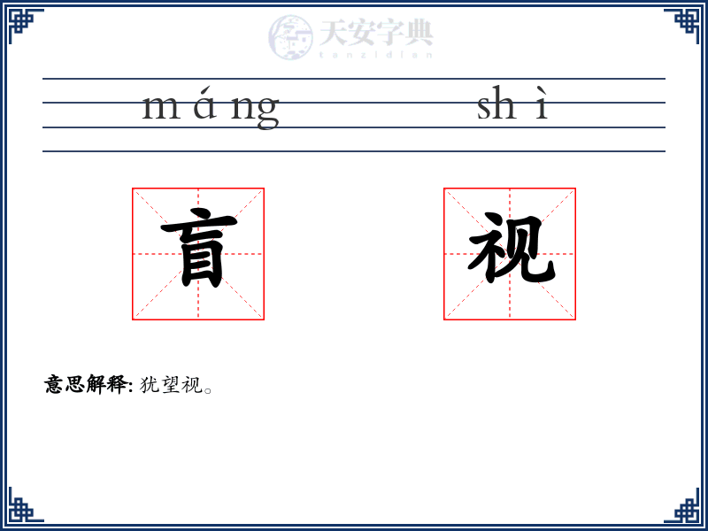 盲视