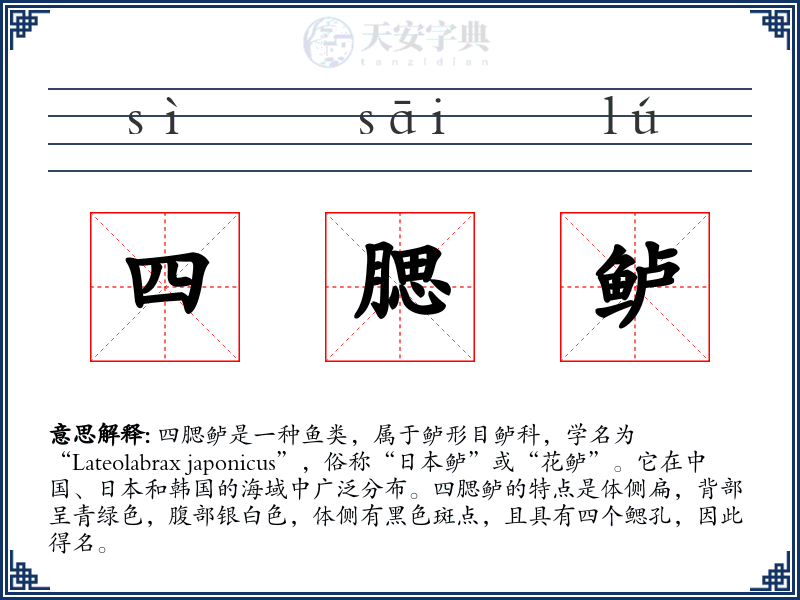 四腮鲈