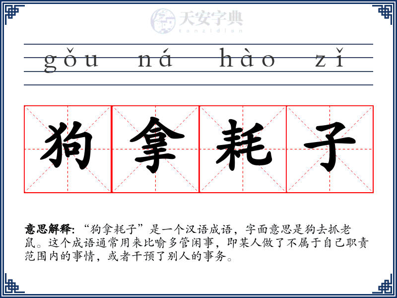 狗拿耗子