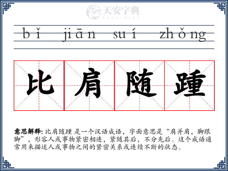 比肩随踵