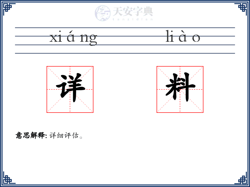 详料