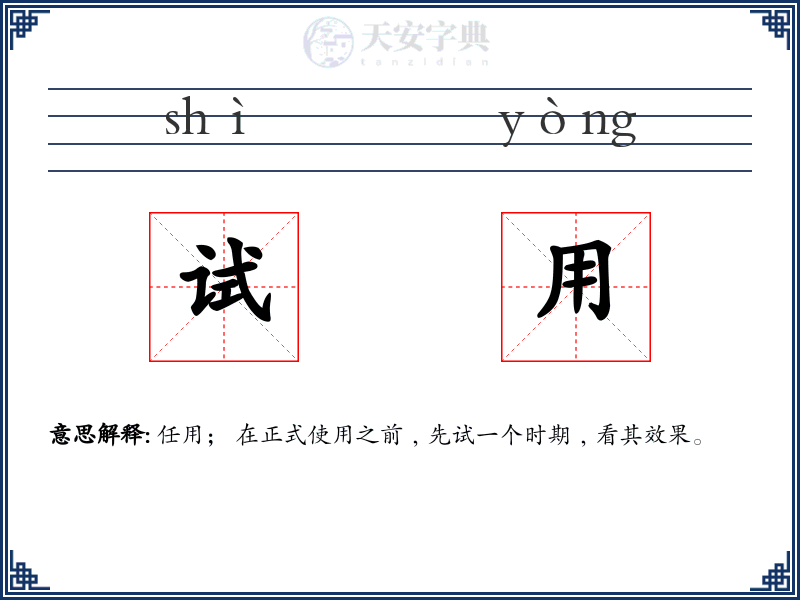 试用