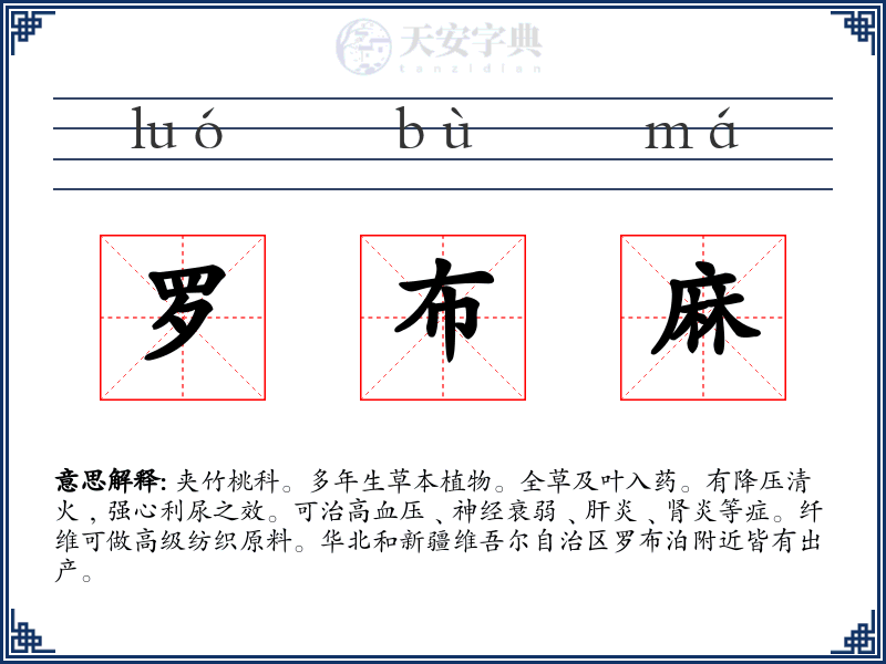 罗布麻