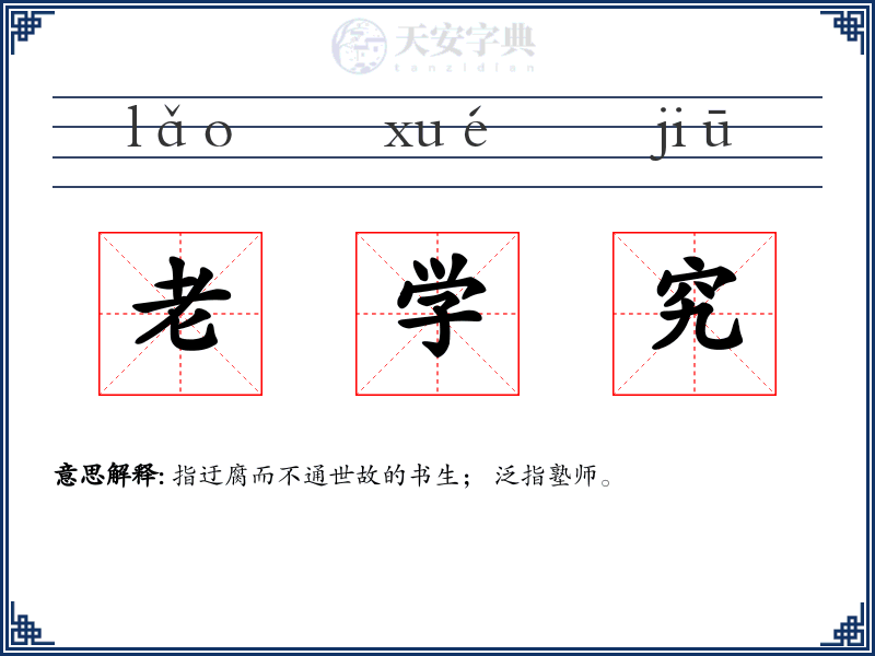 老学究