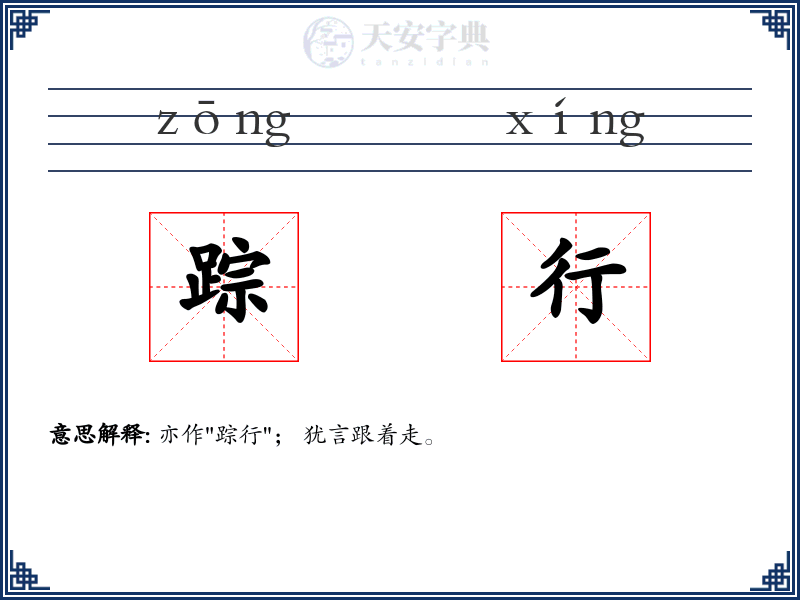 踪行