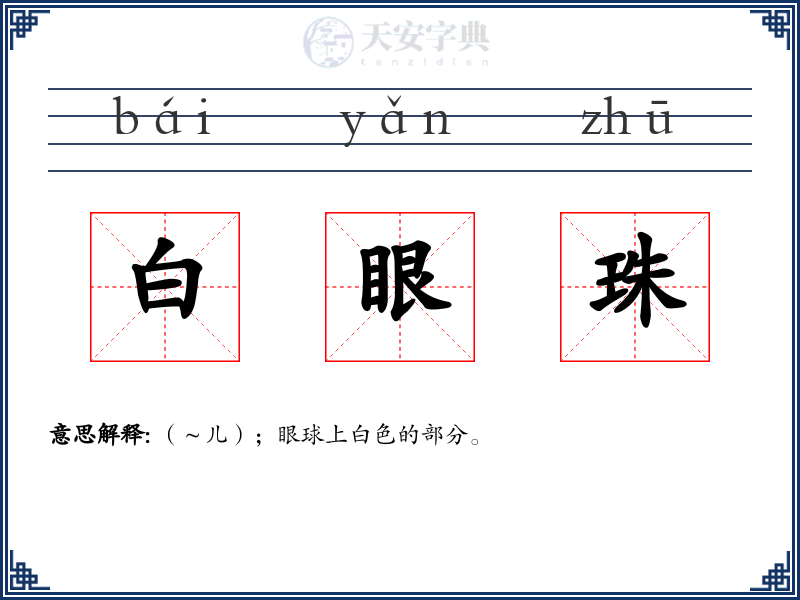 白眼珠