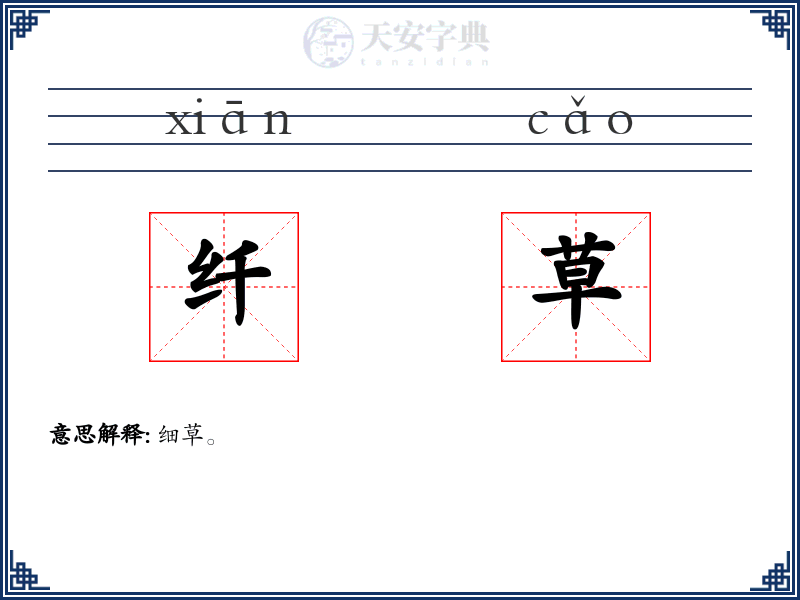 纤草