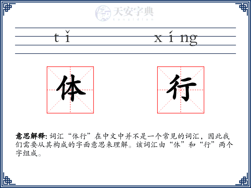 体行