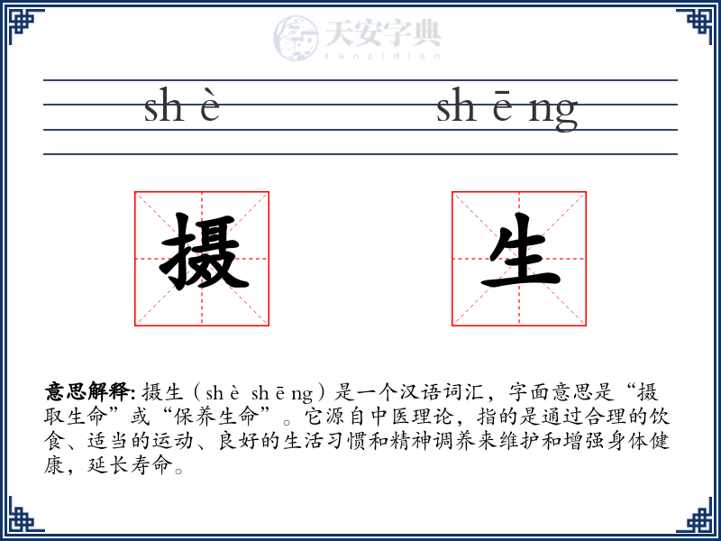 摄生