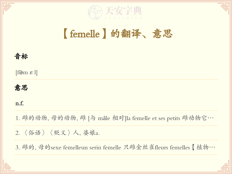 femelle