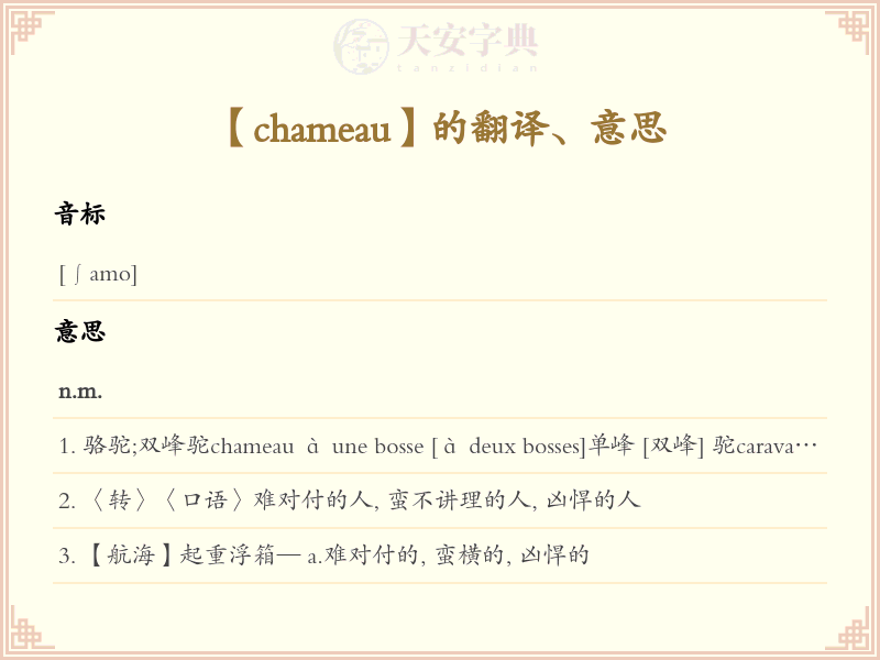 chameau