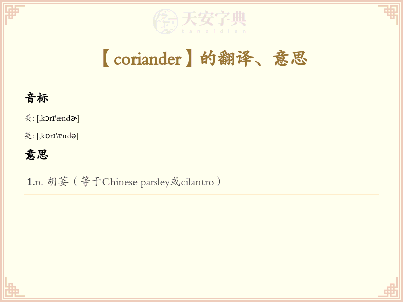 coriander