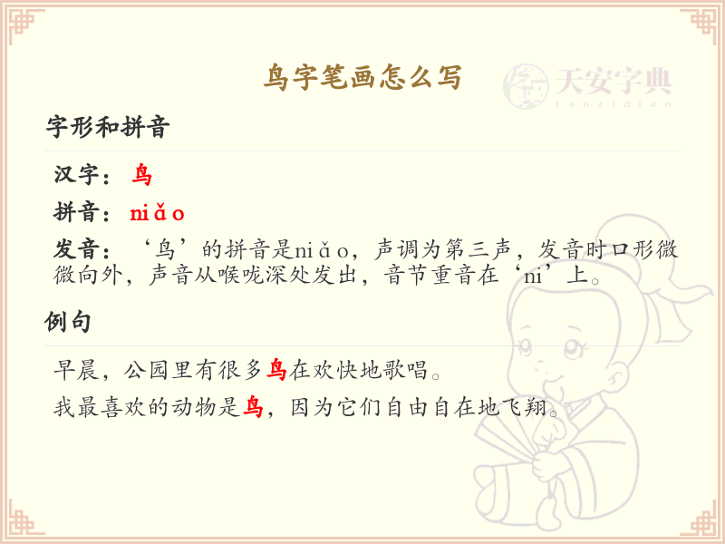 鸟的笔顺怎么写？鸟的笔画顺序详解