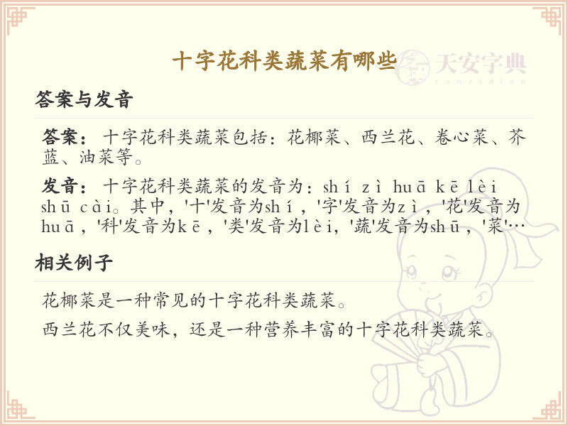 十字花科类蔬菜有哪些_十字花科蔬菜种类大全