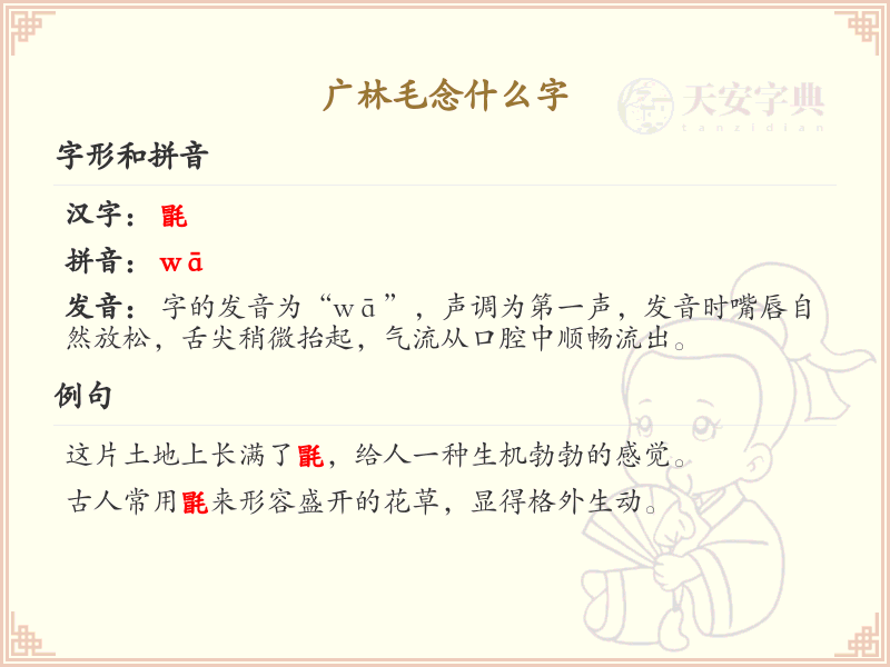 广林毛念什么字_广字头汉字大全及解释