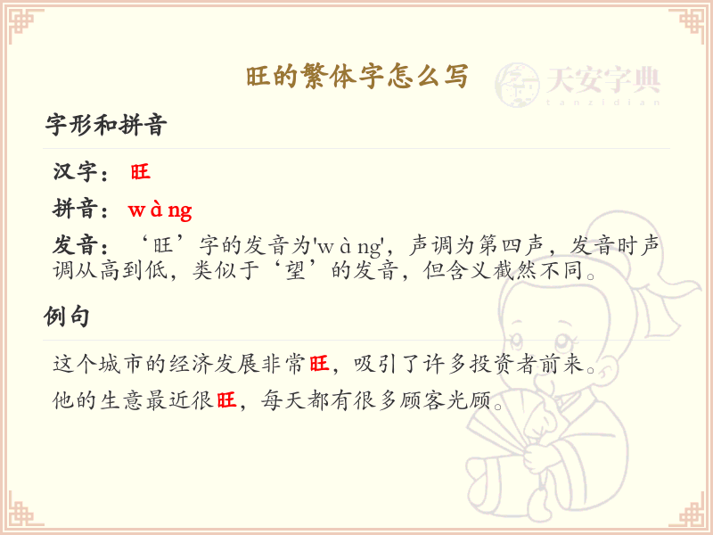 旺的繁体字怎么写？旺字的繁体书写详解