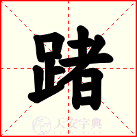 踷