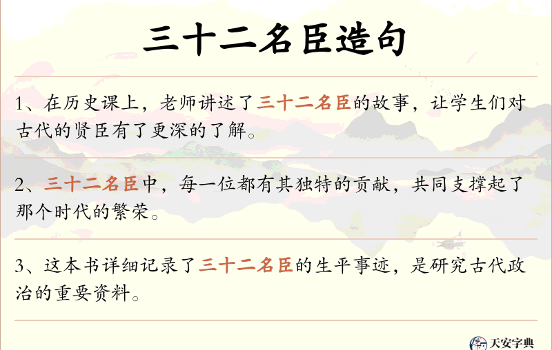 三十二名臣