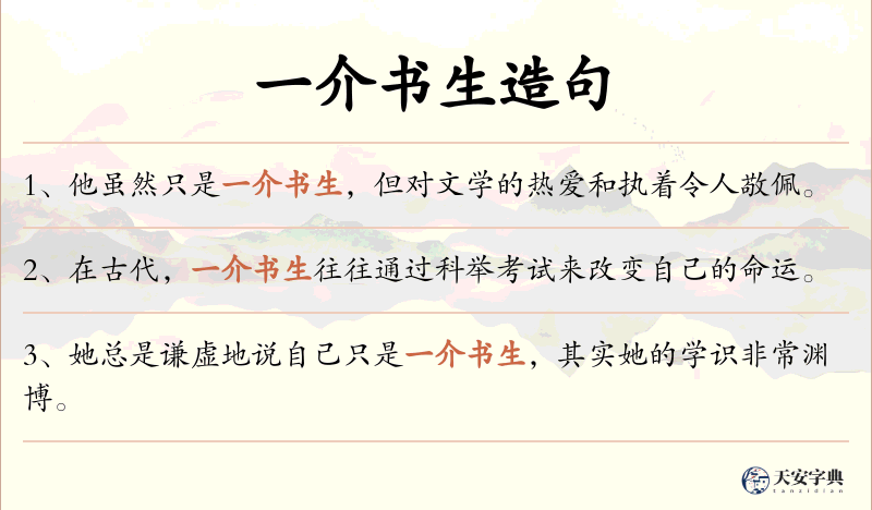 一介书生