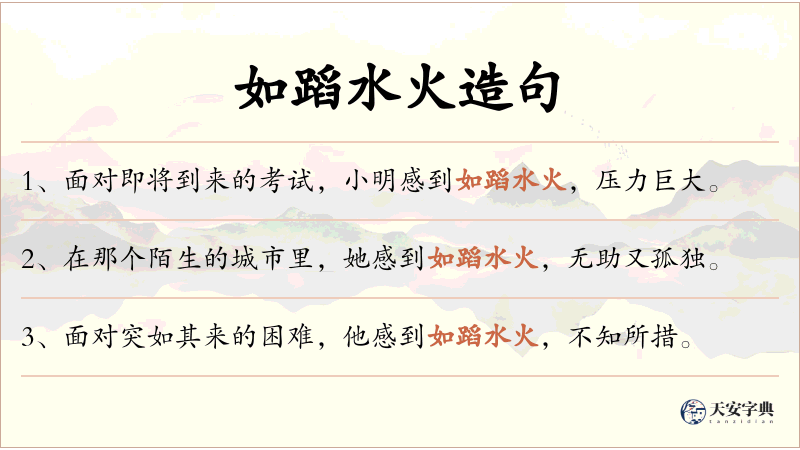 如蹈水火