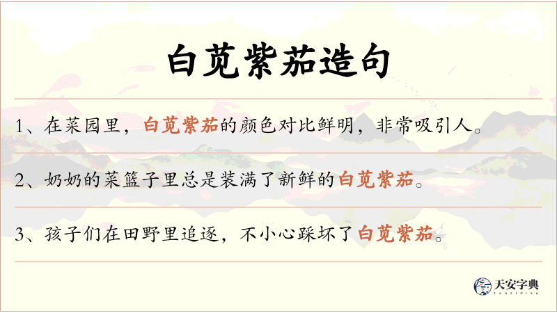 白苋紫茄