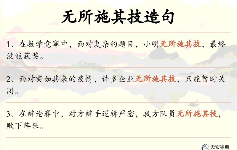 无所施其技