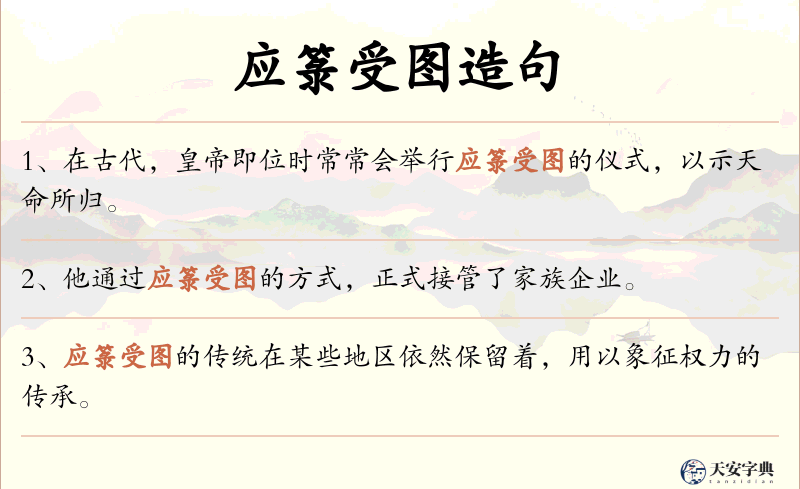 应箓受图