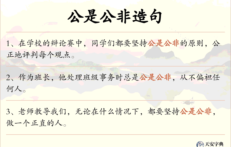 公是公非