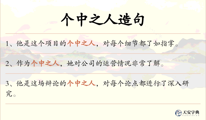 个中之人